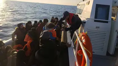 Ege'de 41 Düzensiz Göçmen Kurtarıldı